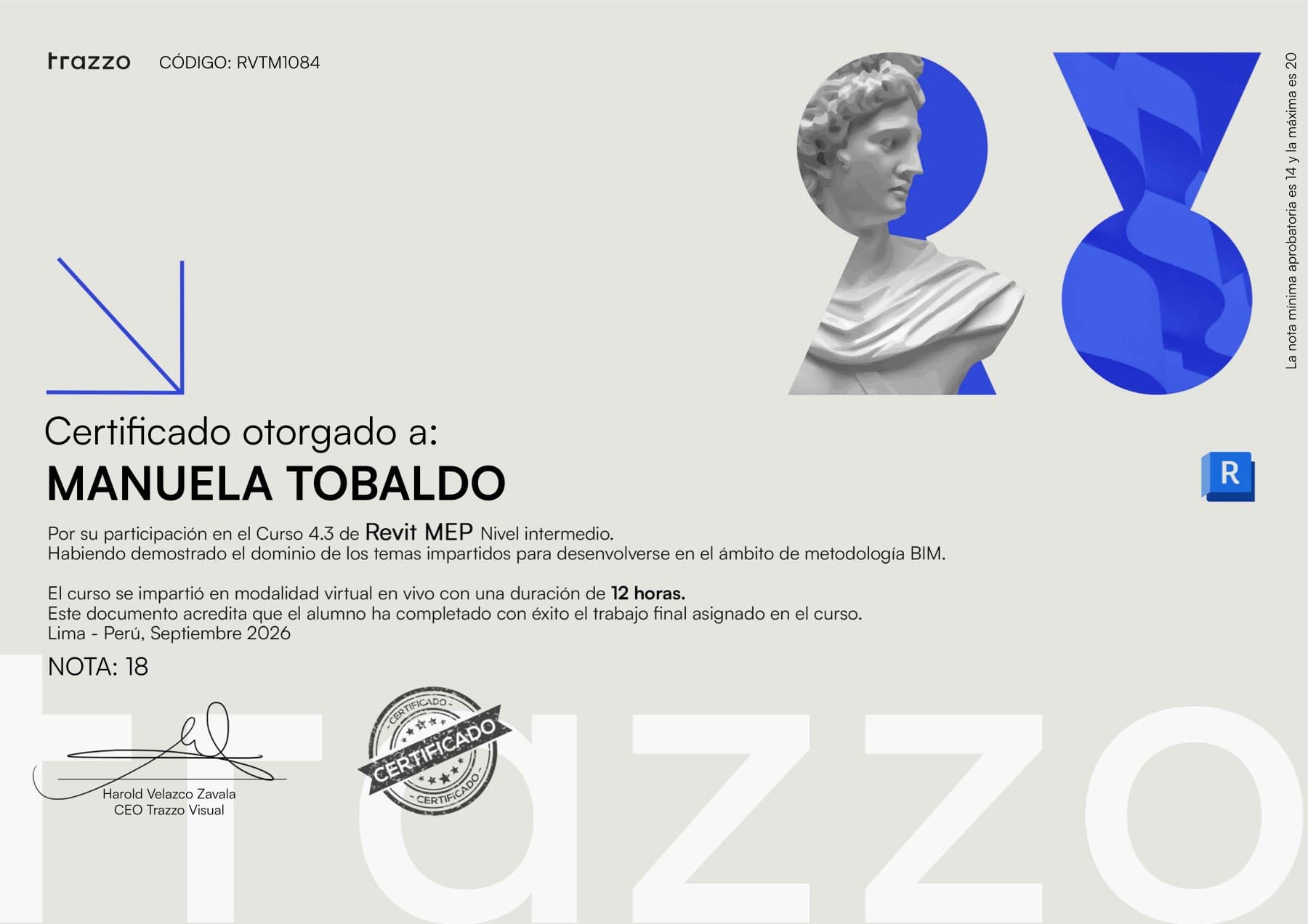 Certificado: Revit MEP — Nivel Intermedio