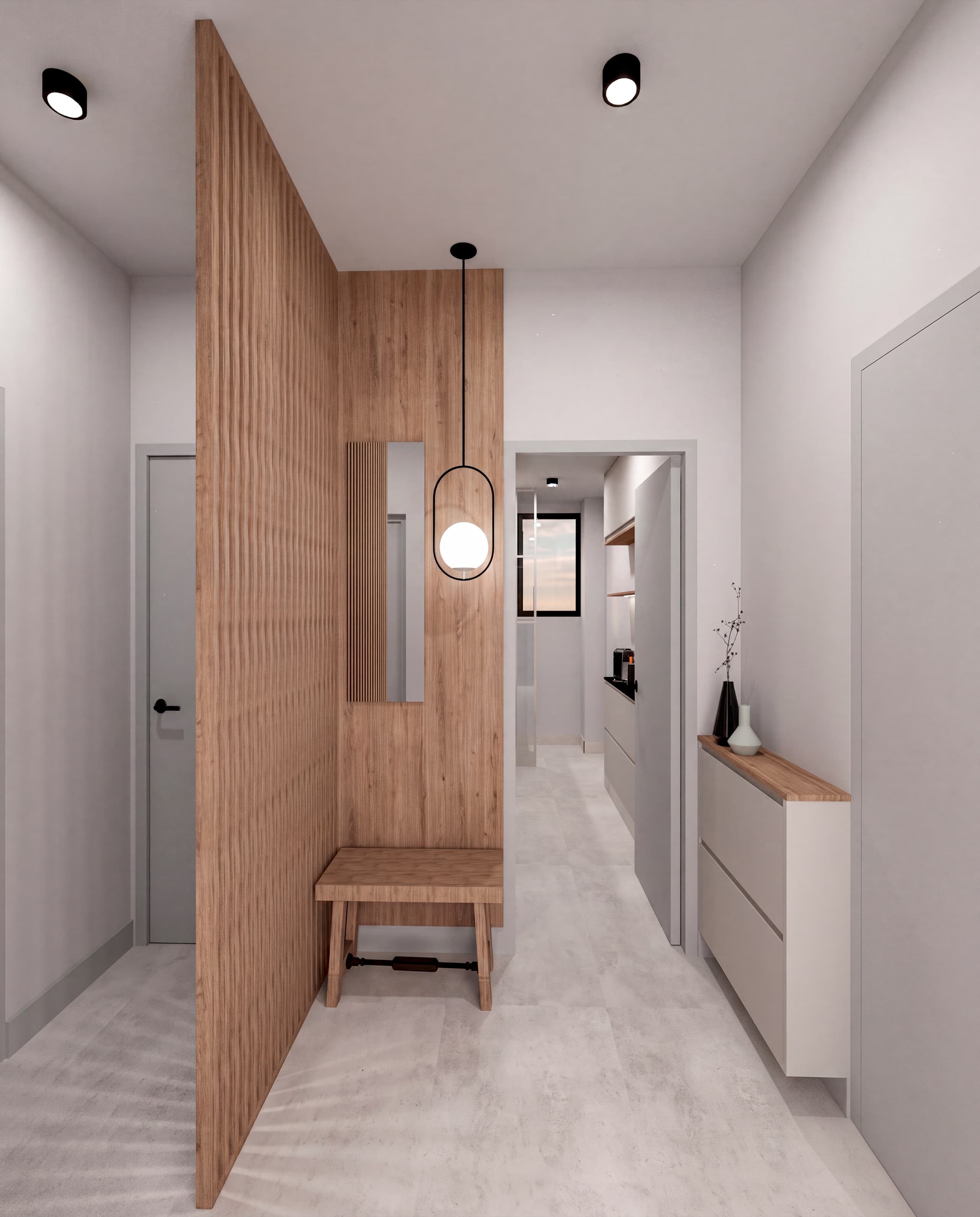 Reforma Alberdi — Diseño y visualización de cocina e interiores. Proyecto propio.. Foto 4 de 8.