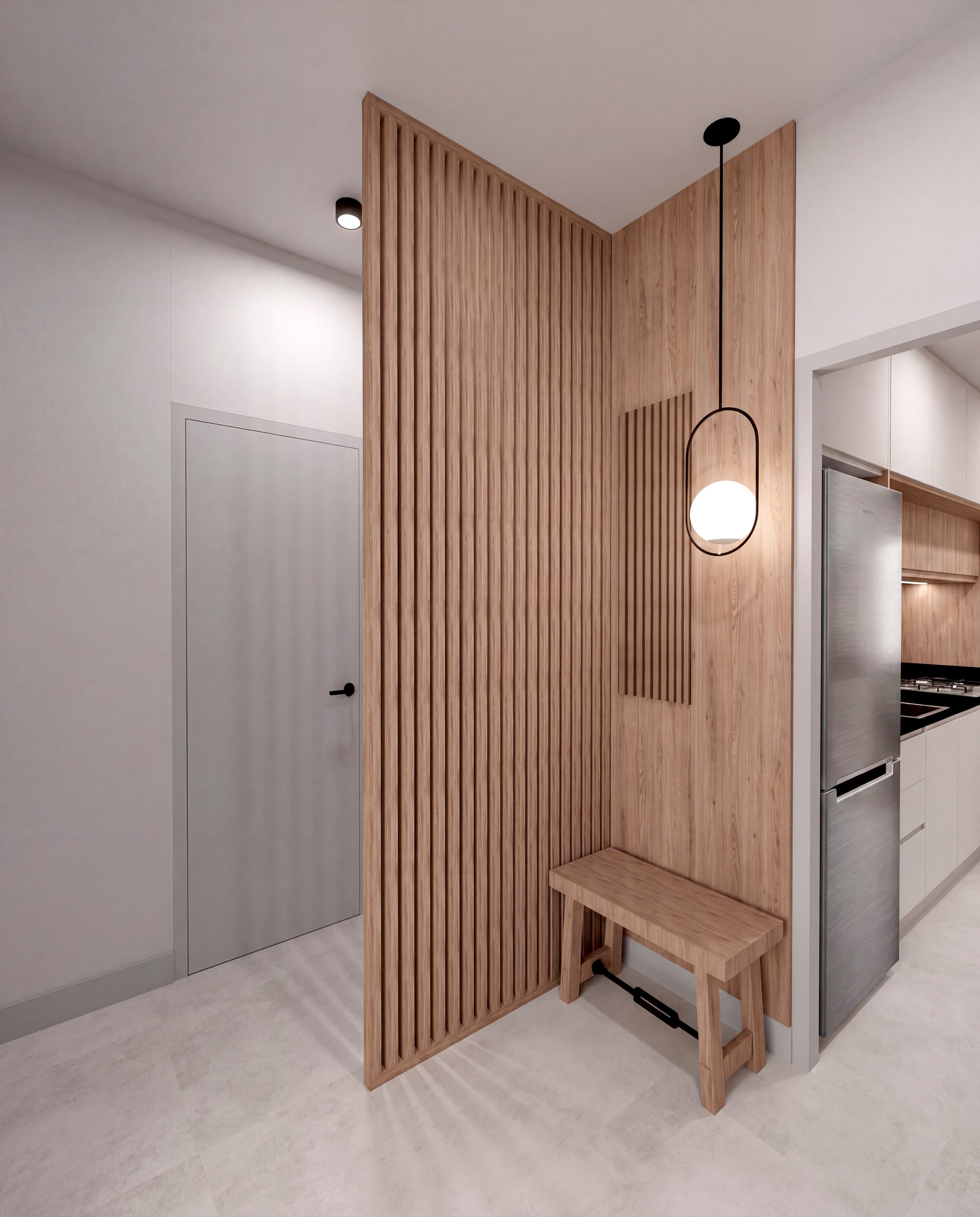 Reforma Alberdi — Diseño y visualización de cocina e interiores. Proyecto propio.. Foto 5 de 8.