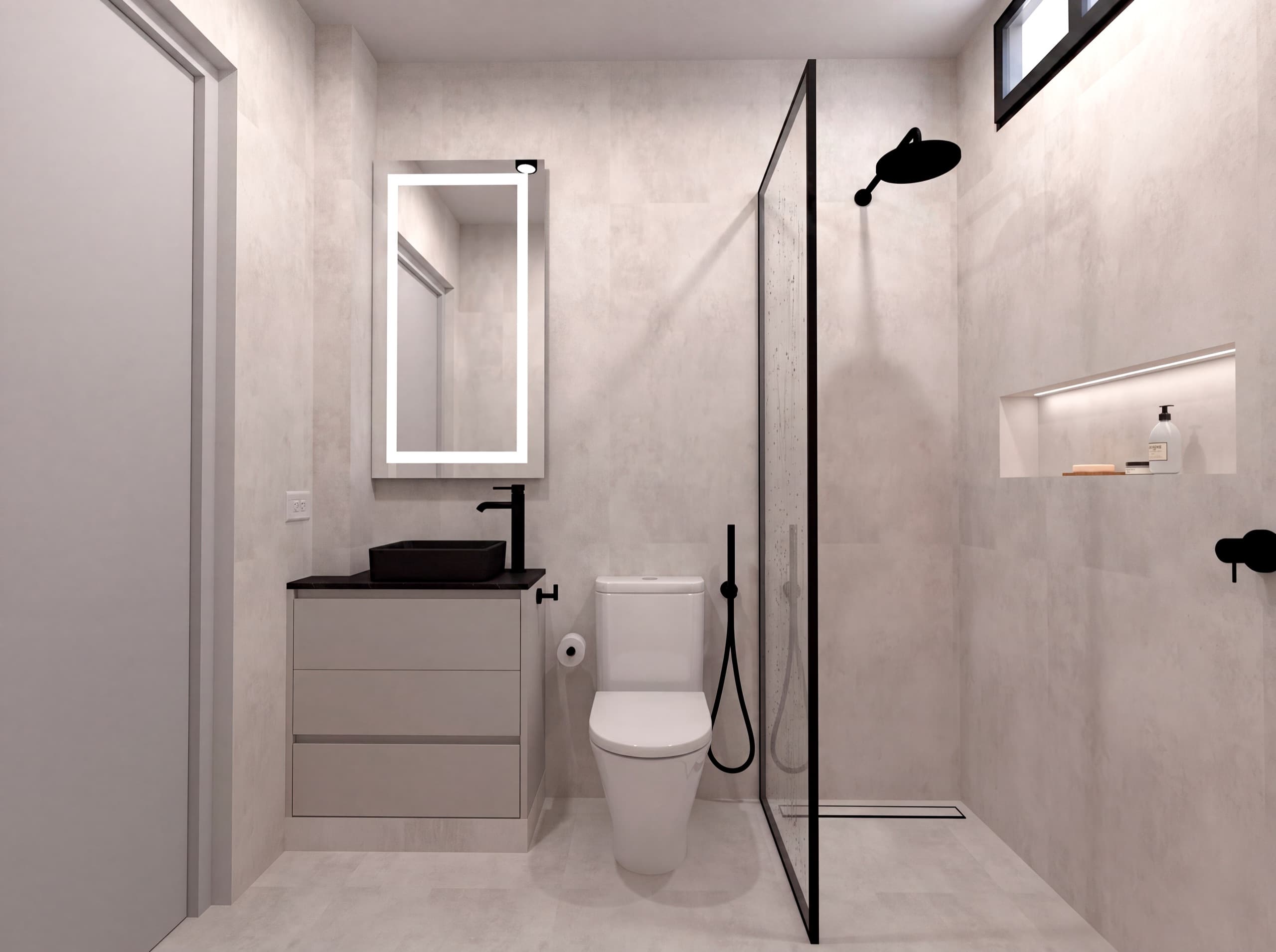 Reforma Alberdi — Diseño y visualización de cocina e interiores. Proyecto propio.. Foto 6 de 8.