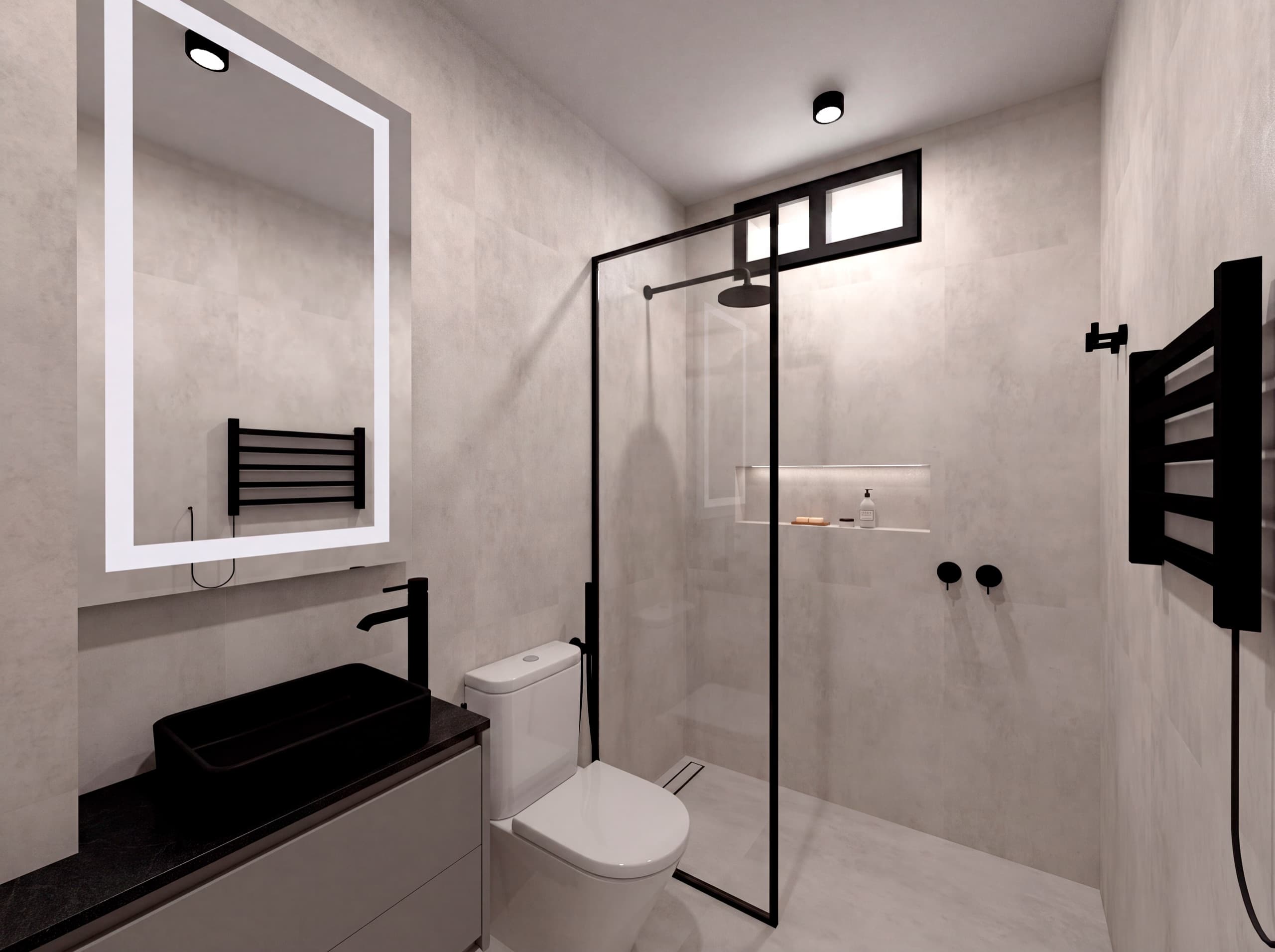 Reforma Alberdi — Diseño y visualización de cocina e interiores. Proyecto propio.. Foto 7 de 8.