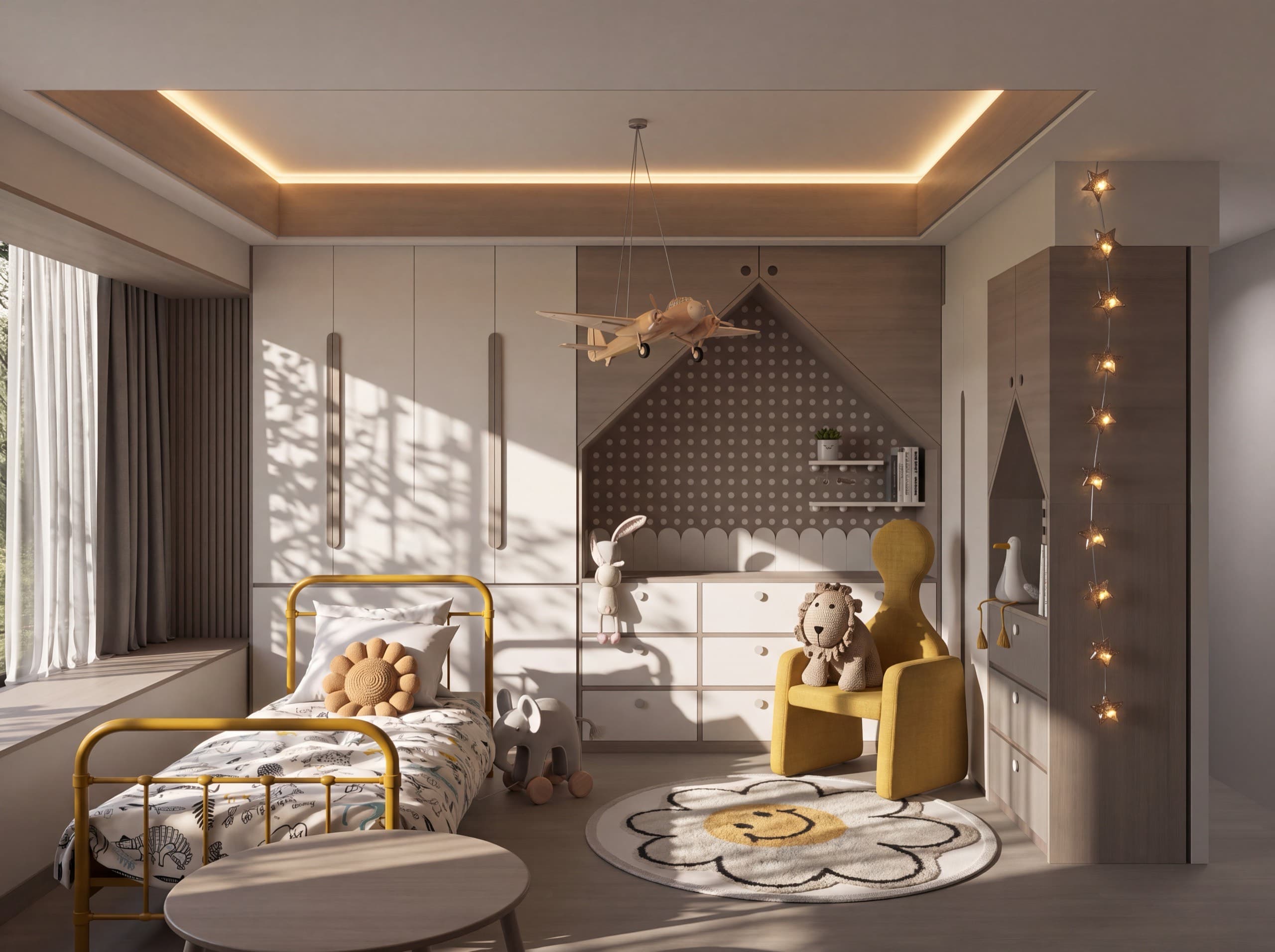 Estilismo Apolo — Estilismo y render de dormitorio para niño. Proyecto propio.. Foto 1 de 4.
