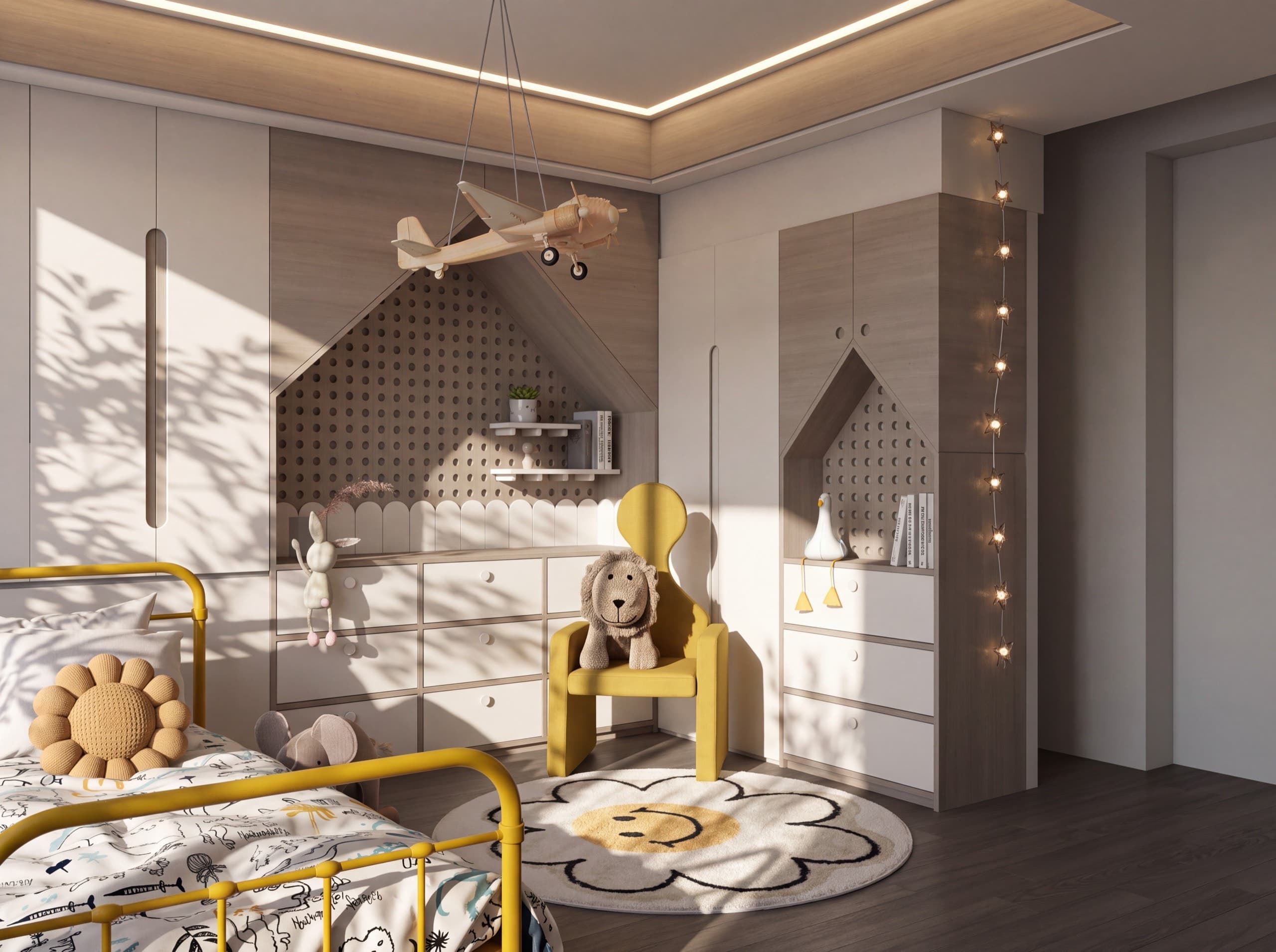 Estilismo Apolo — Estilismo y render de dormitorio para niño. Proyecto propio.. Foto 2 de 4.