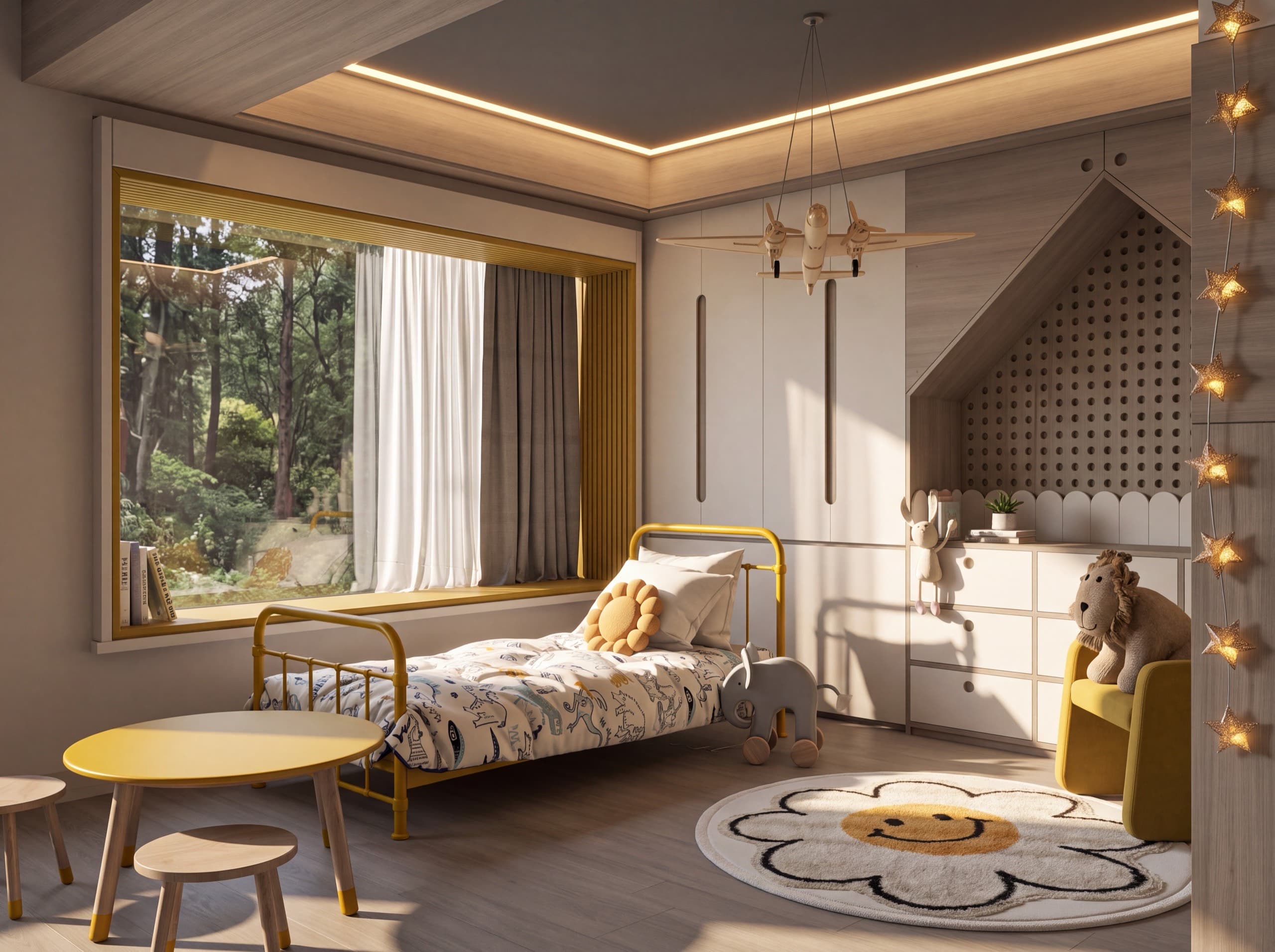 Estilismo Apolo — Estilismo y render de dormitorio para niño. Proyecto propio.. Foto 3 de 4.